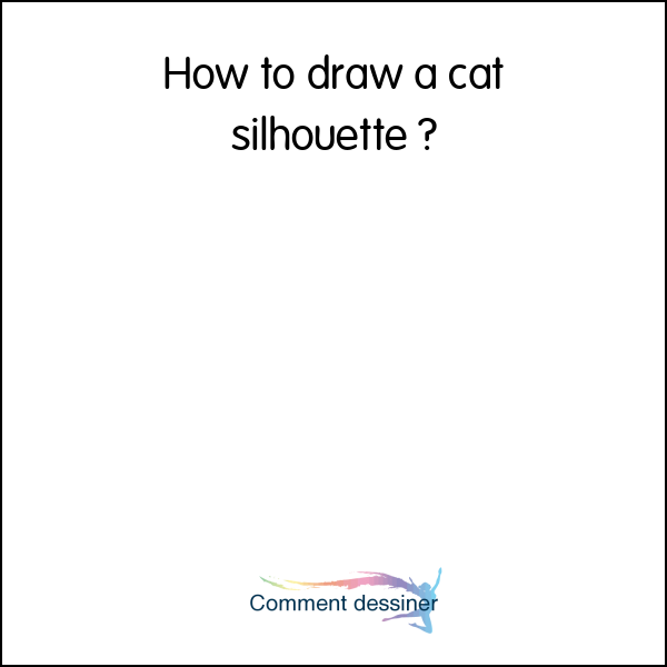 How to draw a cat silhouette How to draw